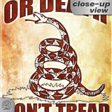 Do Not Tread On Me - Liberty or Death Metal Sign 131