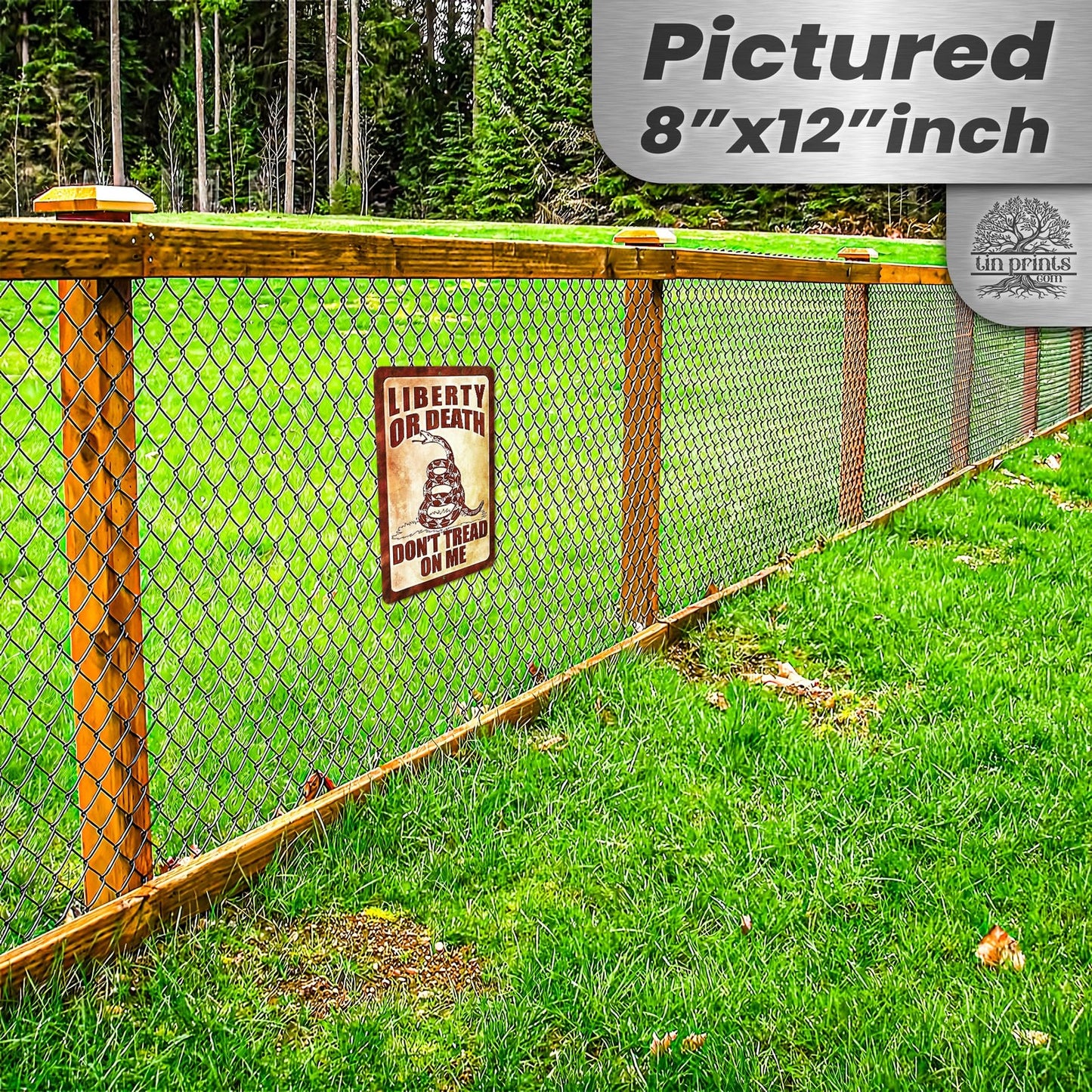 Do Not Tread On Me - Liberty or Death Metal Sign 137