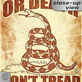 Do Not Tread On Me - Liberty or Death Metal Sign 147