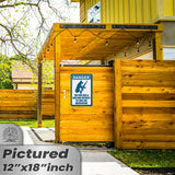 Dog Has A Gun No Trespassing - Funny Security Sign 31