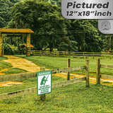 Dog Has A Gun No Trespassing - Funny Security Sign 46