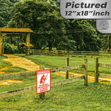 Dog Has A Gun No Trespassing - Funny Security Sign 62