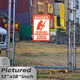 Dog Has A Gun No Trespassing - Funny Security Sign 64