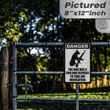 Dog Has A Gun No Trespassing - Funny Security Sign 74