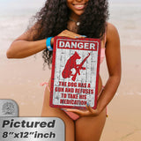 Dog Has A Gun No Trespassing - Funny Security Sign 101