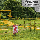 Dog Has A Gun No Trespassing - Funny Security Sign 110