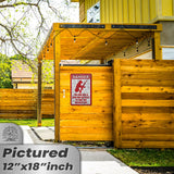 Dog Has A Gun No Trespassing - Funny Security Sign 111