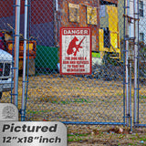 Dog Has A Gun No Trespassing - Funny Security Sign 112