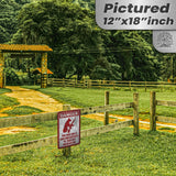 Dog Has A Gun No Trespassing - Funny Security Sign 126