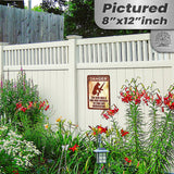 Dog Has A Gun No Trespassing - Funny Security Sign 135