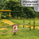 Dog Has A Gun No Trespassing - Funny Security Sign 142