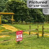 No Warning Shot Trespassing Sign - Ammo Price 14