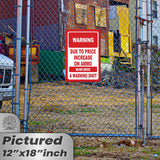 No Warning Shot Trespassing Sign - Ammo Price 16