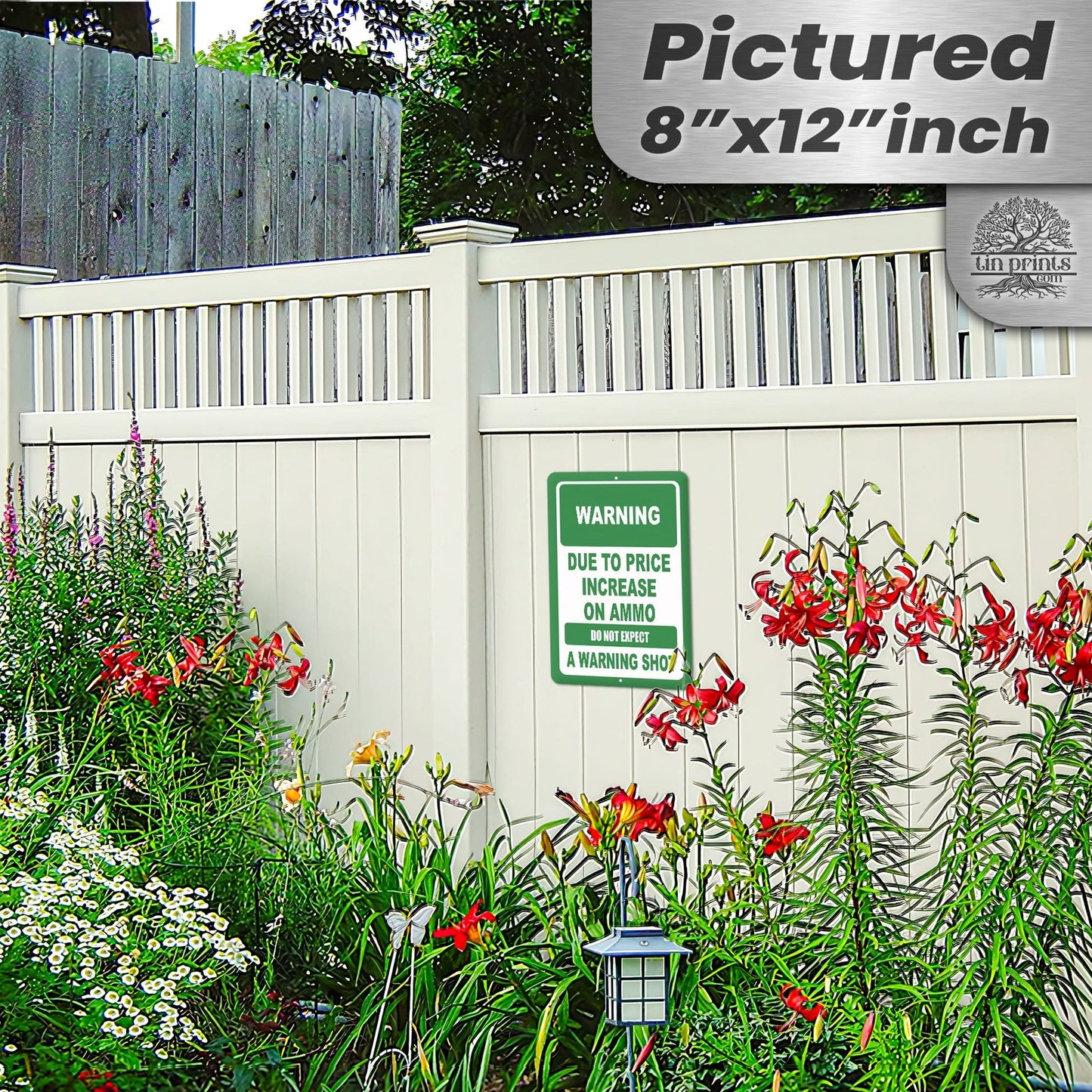 No Warning Shot Trespassing Sign - Ammo Price 39