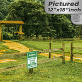 No Warning Shot Trespassing Sign - Ammo Price 46