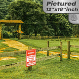 No Warning Shot Trespassing Sign - Ammo Price 62