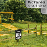 No Warning Shot Trespassing Sign - Ammo Price 78