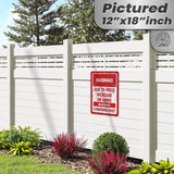 No Warning Shot Trespassing Sign - Ammo Price 93