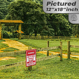 No Warning Shot Trespassing Sign - Ammo Price 94