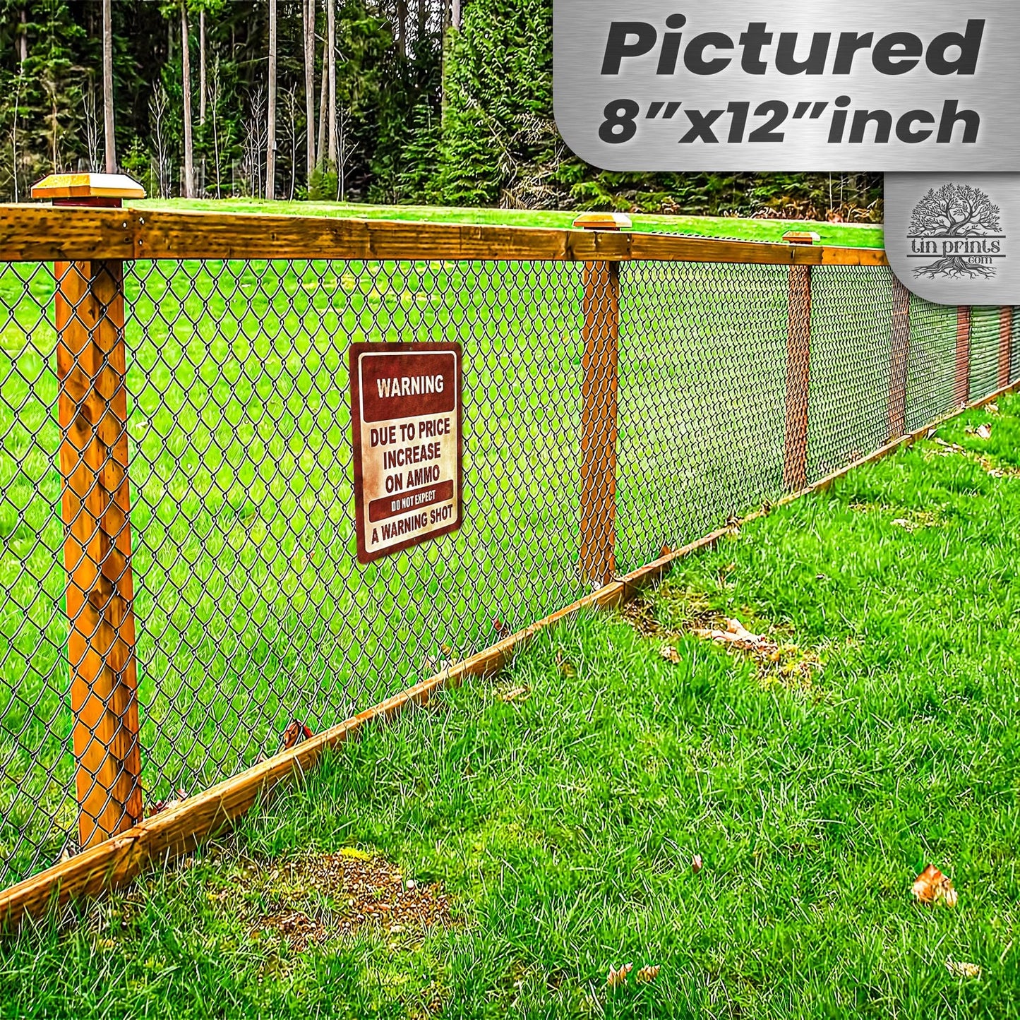 No Warning Shot Trespassing Sign - Ammo Price 137