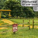 No Warning Shot Trespassing Sign - Ammo Price 142